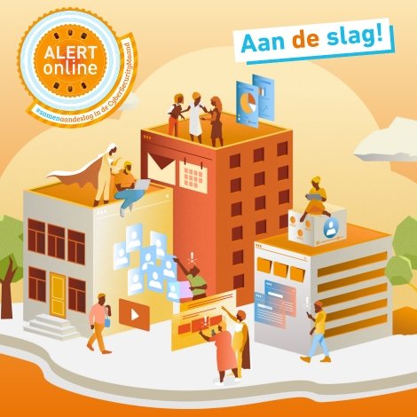 illustratie met logo van alert online